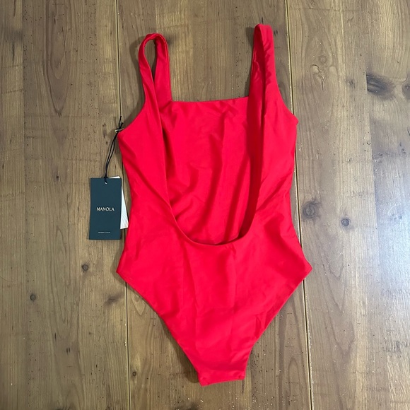 Manola Red Eco-Friendly One Piece Swimsuit - Spain, Small - Picture 3 of 8